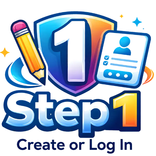 Step 1 – Create or Log In