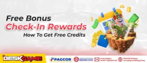 Deskgame check in rewards Banner